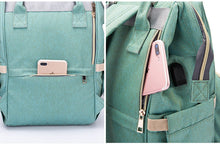 Load image into Gallery viewer, Diaper Bag USB Large Capacity Nappy Waterproof - ROSAMISS STORE