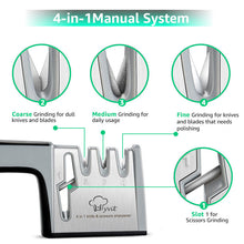 Load image into Gallery viewer, Knife Sharpener 4 in 1 Diamond Coated - ROSAMISS STORE