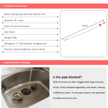 Load image into Gallery viewer, Spring Pipe Dredging Tool