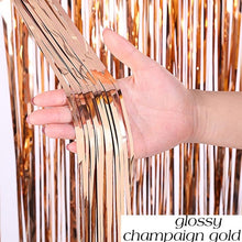 Load image into Gallery viewer, Birthday Party Wedding Decoration Backdrop Curtains Glitter Glossy Fringe Tinsel Foil - ROSAMISS STORE