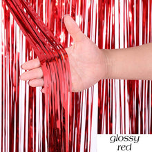 Load image into Gallery viewer, Birthday Party Wedding Decoration Backdrop Curtains Glitter Glossy Fringe Tinsel Foil - ROSAMISS STORE