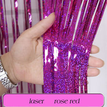 Load image into Gallery viewer, Birthday Party Wedding Decoration Backdrop Curtains Glitter Glossy Fringe Tinsel Foil - ROSAMISS STORE