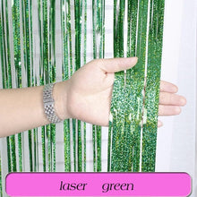Load image into Gallery viewer, Birthday Party Wedding Decoration Backdrop Curtains Glitter Glossy Fringe Tinsel Foil - ROSAMISS STORE