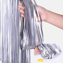 Load image into Gallery viewer, Birthday Party Wedding Decoration Backdrop Curtains Glitter Glossy Fringe Tinsel Foil - ROSAMISS STORE