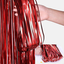 Load image into Gallery viewer, Birthday Party Wedding Decoration Backdrop Curtains Glitter Glossy Fringe Tinsel Foil - ROSAMISS STORE