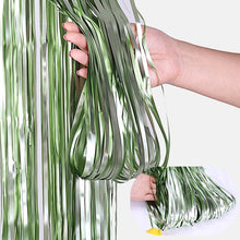 Load image into Gallery viewer, Birthday Party Wedding Decoration Backdrop Curtains Glitter Glossy Fringe Tinsel Foil - ROSAMISS STORE