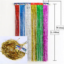 Load image into Gallery viewer, Birthday Party Wedding Decoration Backdrop Curtains Glitter Glossy Fringe Tinsel Foil - ROSAMISS STORE