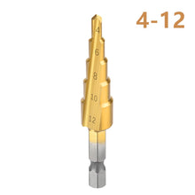 Load image into Gallery viewer, Titanium Coated Step Drill Bit Drilling Power Tools