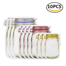 Load image into Gallery viewer, Reusable Mason Jar Storage Bags