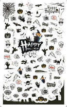 Load image into Gallery viewer, halloween nail art 1 Sheet skull