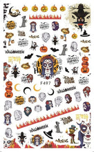 Load image into Gallery viewer, halloween nail art 1 Sheet skull
