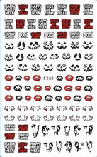 Load image into Gallery viewer, halloween nail art 1 Sheet skull