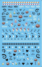 Load image into Gallery viewer, halloween nail art 1 Sheet skull