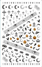 Load image into Gallery viewer, halloween nail art 1 Sheet skull