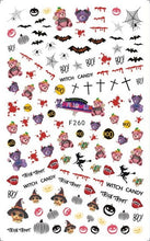 Load image into Gallery viewer, halloween nail art 1 Sheet skull