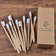 Load image into Gallery viewer, mixed color bamboo toothbrush Eco Friendly wooden