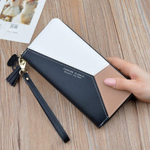 Load image into Gallery viewer, Geometric Luxury Leather Wallets Women Long Zipper