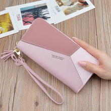 Load image into Gallery viewer, Geometric Luxury Leather Wallets Women Long Zipper