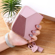Load image into Gallery viewer, Geometric Luxury Leather Wallets Women Long Zipper