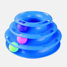 Load image into Gallery viewer, Three Levels pet cat toy Tower