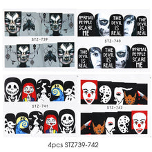 Load image into Gallery viewer, Halloween Nail Art Sticker Sexy Skull Bone