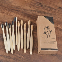 Load image into Gallery viewer, mixed color bamboo toothbrush Eco Friendly wooden