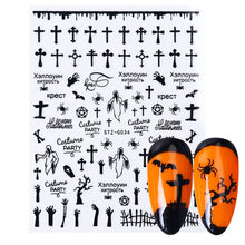 Load image into Gallery viewer, halloween nail art Ghost Pumpkin Cool Spooky