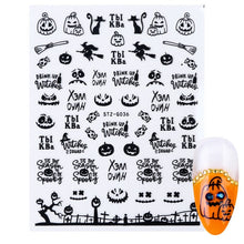 Load image into Gallery viewer, halloween nail art Ghost Pumpkin Cool Spooky