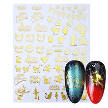 Load image into Gallery viewer, halloween nail art Ghost Pumpkin Cool Spooky