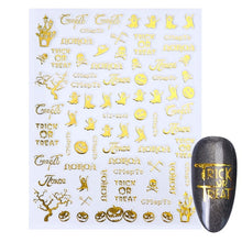 Load image into Gallery viewer, halloween nail art Ghost Pumpkin Cool Spooky