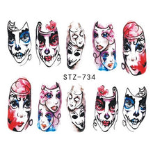 Load image into Gallery viewer, Halloween Nail Art Sticker Sexy Skull Bone