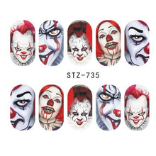 Load image into Gallery viewer, Halloween Nail Art Sticker Sexy Skull Bone