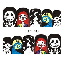Load image into Gallery viewer, Halloween Nail Art Sticker Sexy Skull Bone