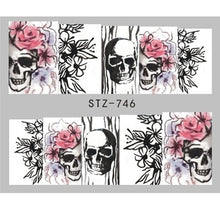 Load image into Gallery viewer, Halloween Nail Art Sticker Sexy Skull Bone