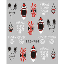 Load image into Gallery viewer, Halloween Nail Art Sticker Sexy Skull Bone