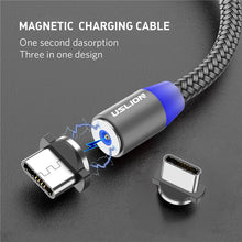Load image into Gallery viewer, Magnetic USB Cable Fast Charging USB Mobile Phone - ROSAMISS STORE