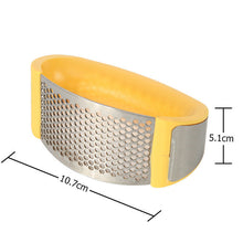 Load image into Gallery viewer, Multi-function Manual Garlic Presser Curved Garlic Grinding Slicer Chopper - ROSAMISS STORE