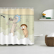 Load image into Gallery viewer, rick and morty shower curtain