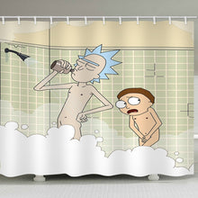 Load image into Gallery viewer, rick and morty shower curtain