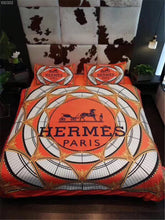 Load image into Gallery viewer, Orange Paris Hermes bed set
