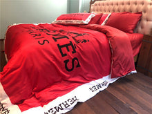 Load image into Gallery viewer, Red Hermes bed set