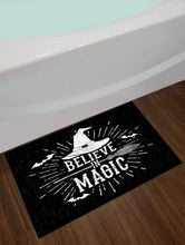 Load image into Gallery viewer, Black White Witch Hat Halloween Shower Curtain