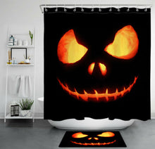Load image into Gallery viewer, Scary Pumpkin King Halloween Shower Curtain