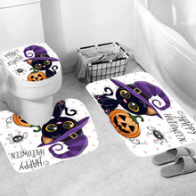 Load image into Gallery viewer, Black Cat Halloween Shower Curtain