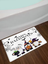 Load image into Gallery viewer, Horror Crow Pumpkin Gnome Halloween Shower Curtain