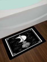 Load image into Gallery viewer, Black Witch Magic Broom Halloween Shower Curtain