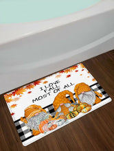 Load image into Gallery viewer, Autumn Funny Gnome Pumpkins Halloween Shower Curtain