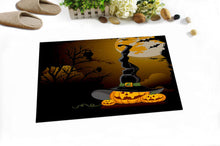 Load image into Gallery viewer, Witch Hat Pumpkin Owl Halloween Shower Curtain
