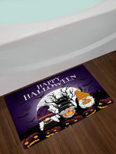 Load image into Gallery viewer, Bat Ghost Pumpkin Gnome Halloween Shower Curtain