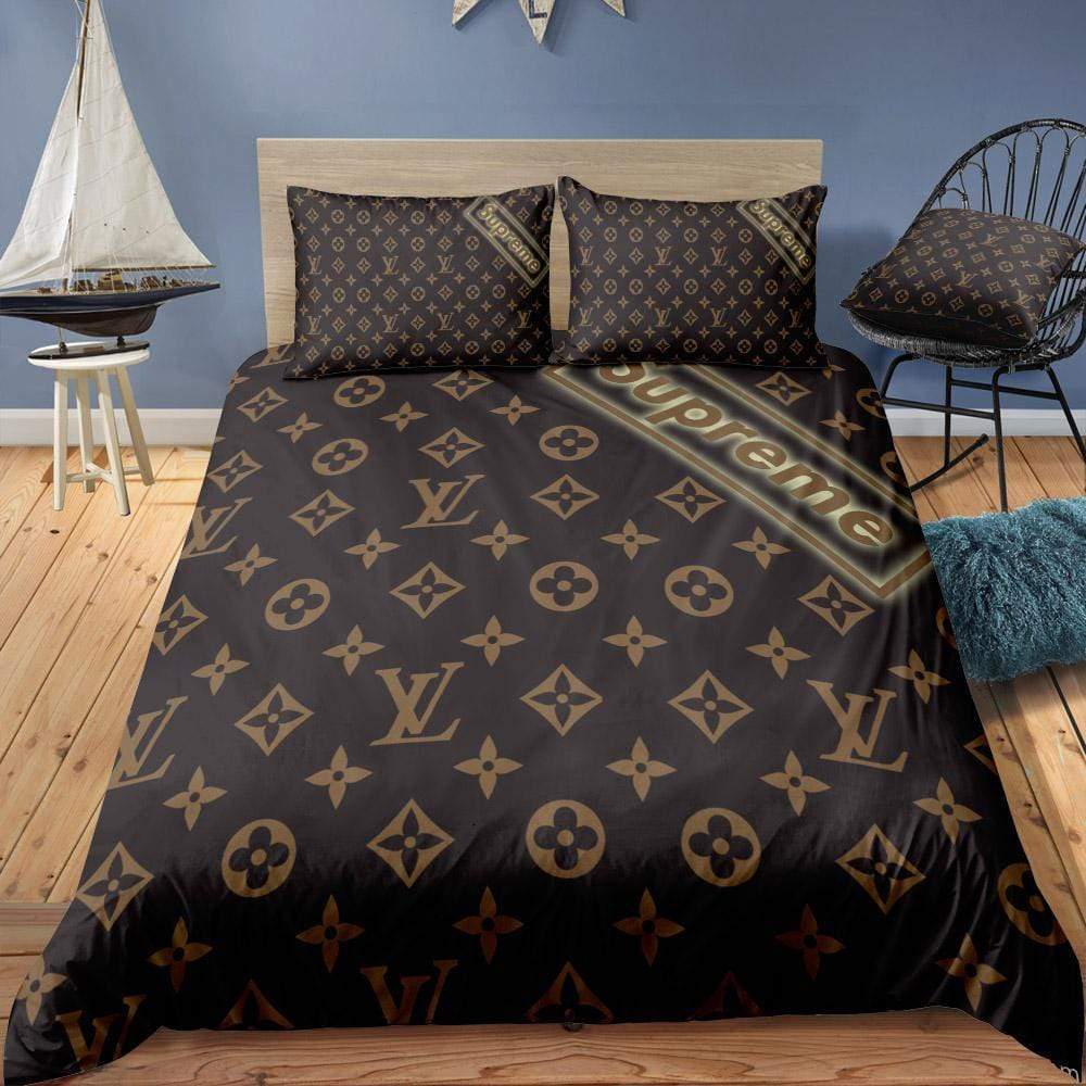 Brown Louis Vuitton bed set – MY luxurious home